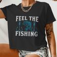 Feel The Fishing Women Cropped T-shirt