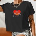 Flamingo Outfit Valentines Day Cute Flamingo Women Cropped T-shirt