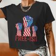 Freeish Fourth Of July American Independence Day Graphic Plus Size Shirt For Men Women Cropped T-shirt