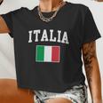 Italia Flag Italy Italian Italiano Family For Men Women Ki Women Cropped T-shirt