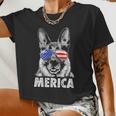 German Shepherd 4Th Of July Shirt Men Women Flag Women Cropped T-shirt