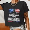 Girls Just Want To Have Fundamental Rights V3 Women Cropped T-shirt