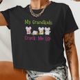 My Grandkids Crack Me Up Easter Bunny For Grandma Grandpa Women Cropped T-shirt