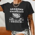 Grandma And Grandson A Bond That Cant Be Broken Women Cropped T-shirt