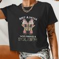 Just A Mom Who Raised A Soldier Women Cropped T-shirt