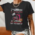I Know I Ride Like A Girl Try To Keep Up Women Cropped T-shirt