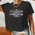 Im Langston Doing Langston Things Women Cropped T-shirt