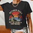 The Legend Is Retiring Retired 2023 Not My Problem Anymore Women Cropped T-shirt