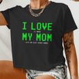 I Love My Mom Shirt Gamer For N Boys Video Games V3 Women Cropped T-shirt
