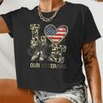 Love Our Veterans Us Military Veterans Day Mens Womens Women Cropped T-shirt