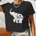 Mama Elephant Women Cropped T-shirt