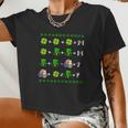 Math Teacher St Patrick Day Teacher Women Cropped T-shirt