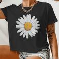 Nice White Daisies Flower Women Cropped T-shirt