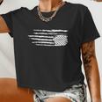 We Are Not Ok Upside Down Usa Flag In Distress Women Cropped T-shirt