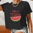 One In A Melon Watermelon Theme Birthday Girl Women Cropped T-shirt