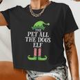 Pet All The Dogs Elf V2 Women Cropped T-shirt