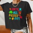 All Pieces Fit Autism Awareness Autistic Autism Moms Women Cropped T-shirt