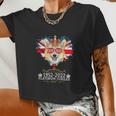 Platinum Jubilee 2022 Union Jack For 4Th Of July Jubilee Corgi Women Cropped T-shirt