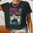 Prek Unlocked Level Up Game Back To School Women Cropped T-shirt