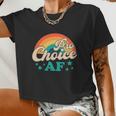 Pro Choice Af Reproductive Rights Rainbow Vintage Women Cropped T-shirt