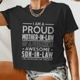 Proud Mother In Law Of A Freaking Son In Law Women Cropped T-shirt