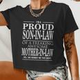 Proud Son In Law Of A Freaking Awesome Mother In Law V2 Women Cropped T-shirt