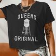 Queens Original Nyc Birthday New Yorker Water Tower Women Cropped T-shirt