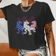 Red White Blue Trex Firework 4Th Of July Graphic Plus Size Shirt For Men Women Women Cropped T-shirt