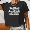 Santa's Favorite Grandma Women Cropped T-shirt