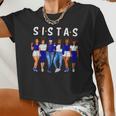 Sistas Melanin Queen Black History African Black Woman Magic Women Cropped T-shirt