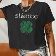 Slainte Cheers Good Health From Ireland- Women Women Cropped T-shirt