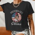 Snitches Get Stitches Elf On A Self Christmas Xmas Holiday V3 Women Cropped T-shirt