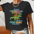 So Long Kindergarten It's Been Fun T_Rex Back To School Women Cropped T-shirt