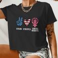 Stars Stripes And Equal Rights 4Th Of July Reproductive Rights Women Cropped T-shirt