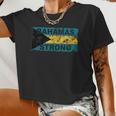 Strong Bahamas Islands Flag Pray Support For Women Women Cropped T-shirt