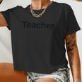 Teacher Text V2 Women Cropped T-shirt