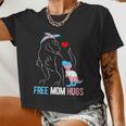 Trans Free Mom Hugs Dinosaur Rex Mama Transgender Pride Women Cropped T-shirt