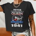 Never Underestimate A Queen Born In July 1941 Women Cropped T-shirt