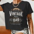 Vintage 1949 75Th Birthday 75 Year Old For Women Women Cropped T-shirt