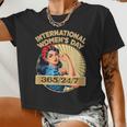 Vintage 8 March International Women's Day Asian American Women Cropped T-shirt