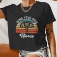 Vintage Mind Your Own Uterus Feminist Pro Choice Women Cropped T-shirt