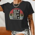 Vintage Retro Best Tripod 3 Legged Dog Mom Women Cropped T-shirt