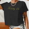 Womens 21St Birthday Retro Vintage Twenty One Women Cropped T-shirt