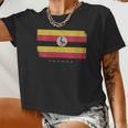 Womens Flag Of Uganda Grunge Distressed Women Cropped T-shirt