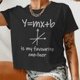 Y Mx B For Math Teachers And Students Y Mx B For Math Teachers And Students Women Cropped T-shirt