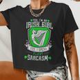 Yes I'm An Irish Girl Yes I Speak Fluent Sarcasm Women Cropped T-shirt