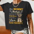 Yorkie Dear Mommy Thank You For Being My Mommy Women Cropped T-shirt