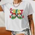 Chest Nuts Matching Chestnuts Christmas Couples Nuts Women Cropped T-shirt