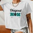 Dugout Mom Women Cropped T-shirt