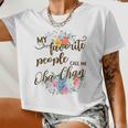 My Favorite People Call Me Oba-Chan Japanese Grandma Women Cropped T-shirt